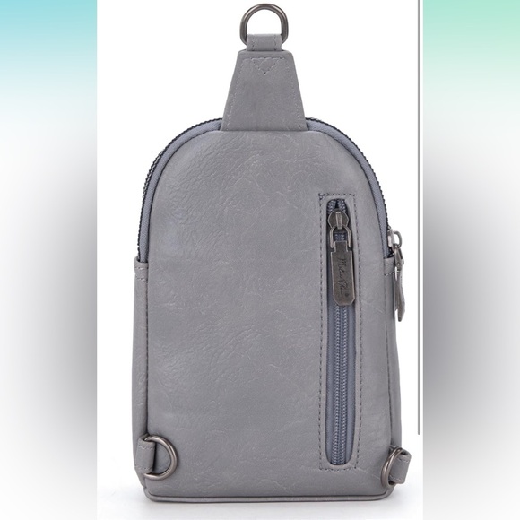 Grey sling bag with guitar strap - Picture 5 of 7